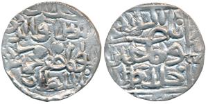 Jalal al-din Muhammad Second Reign, Silver Tanka, 11.0g, no mint, nasir al-islam wa ’l mus