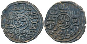 Ghiyath al-din Mahmud, Silver Tanka, 10.8g, Khalifathabad Mint, al-sultan bin al-sultan gh
