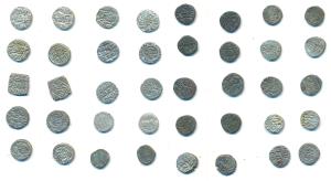 Assorted lot of Billon (20), Jitals, 10 Gani, including coins of Balban Shah, Firoz Shah, 