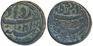Jahangir (AH 1014-1037, 1605-1627 AD), Copper Dam, 20.36g, Agra Mint, AH 1021/7, Rawani on