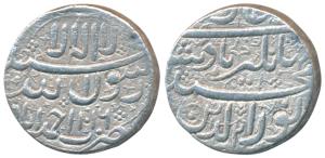 Jahangir, Silver Heavy Rupee, 13.15g, 20% overweight, Ahmedabad Mint, Kalima type, AH 1016