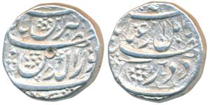 Jahangir, Silver Rupee, 11.38g, Kabul Mint, Inayat couplet, reads as Sikka zad Dar Shahr e