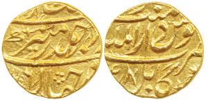 Aurangzeb, Gold Mohur, 11.03g, Kabul Mint, AH (11)16/48, Badre Munir type, complete mint n