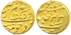 Aurangzeb, Gold Mohur, 11.04g, Patna Mint, AH 1110/43 (KM 315.40). Very Fine+, Rare.