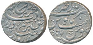 Farrukhsiyar(AH 1124-1131, 1713-1719 AD), Silver Rupee, 11.43g, Dar-al-Khair Ajmer Mint, A