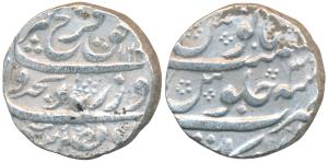 Farrukhsiyar, Silver Rupee, 11.26g, Arkat Mint, AH 1124/3, mismatched AH and RY date combi