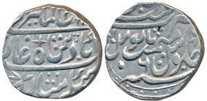 Alamgir II, Silver Rupee, 11.24g, Najibabad Mint, AH 11XX/6 (KM 460.35). Extremely Fine, S
