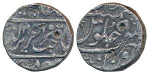 Aurangnagar (Mulher) Mint, Silver Rupee, 10.74g, in the name of Alamgir II (KM 239). About