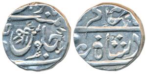 Mominabad urf Chakan Mint, Silver Rupee, 11.11g, in the name of Shah Alam II, with ‘Shri’ 