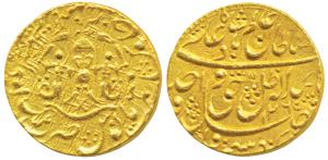 Wajid Ali Shah, Gold Ashrafi, 10.70g, Mulk Awadh Bait us Sultanat Lakhnau Mint, AH1265/3 (