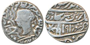 Jaswant Singh, Silver Rupee, 11.08g, Bharatpur Mint, with the name and portrait of Queen V