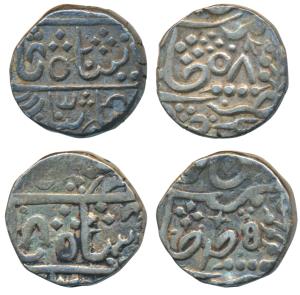 Manak Pal, Silver Rupee, 11.07g, Karauli Mint, with the name of Bahadur Shah II, RY 5 and 