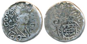 Goa, Joao VI (1816-1826 AD), Silver Tanga / 60 Reis, 1g, obv. bust with date 1819 below, r