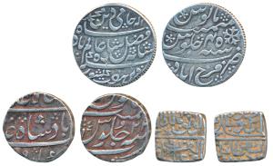 Assorted Lot, Silver Rupee (2), EIC - Bengal Presidency, Farrukhabad Mint, in the name of 
