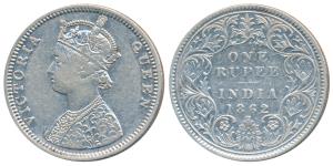 Victoria Queen, Silver Rupee, 1862, Bombay Mint, C / I / 1 / 2, (Prid 104). Very Fine+, Ra