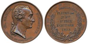 Claude Martin, Copper Medal, 59.6g, obv. bust to right, rev. La Martiniere (name of his sc