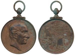 The Durand Medal, 1895 Copper Medal, 168.63g, 6.5cm, obv. bust with inscription Major Gene