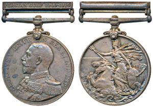 Naval General Service Medal, George V, Silver, Persian Gulf 1909-1914 bar, rev. Britannia 