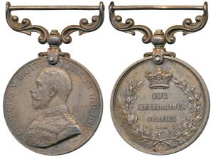 Army Meritorious Service Medal, George V, Silver, awarded to 1 CL. Asst. Surgeon H. A. Ric