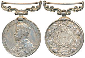 Long Service and Good Conduct, George V, Silver, awarded to 645 Sepoy Malnac Saknac, 102nd