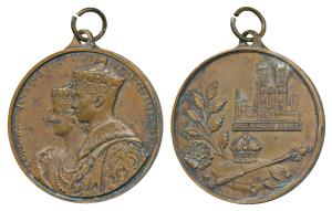 George VI Coronation Medal, Copper, obv. conjoined busts of George VI and Elizabeth, rev. 