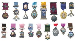 The most spectacular collection of Masonic Medals of approximately 230 different, collecte