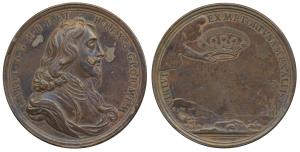 Charles I (1625-1649 AD), Copper Medal, Tower of LondonMint, struck circa 1695, obv. armor