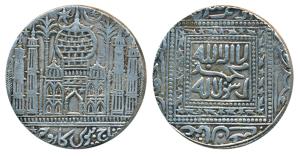 Mosque Token, Silver 23.12g, obv. Kalima within ornate squares, rev. mosque.Very Fine+, Ra