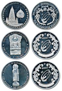 Silver Medallion (3), 2550th anniversary of Lord Buddha’s Mahaparinirvana or the ultimate 