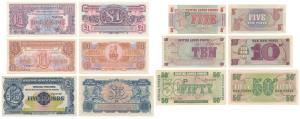 British Armed Forces, 5 Pence, 10 Pence, 50 Pence, One Pound, 5 Pound. Issued by the Comma
