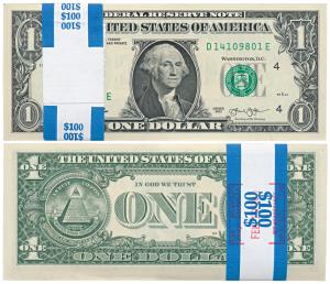 United States of America, $1 Bundle, with the portrait of George Washington, 2013 series, 