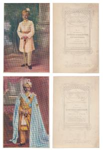 Colour Post card in high relief of Sir Sree Krishna Wadiyar Bahadur the Maharaja of Mysore