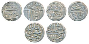 Shams al-din Muzaffar Shah II, Silver Tanka (3), all different types, AH 932, 903 with ret