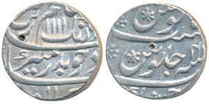 Aurangzeb, Silver Rupee, 11.60g, Junagadh Mint, AH 1111/4X, (KM 300.43). Very Fine+.