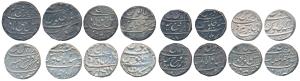 Farrukhsiyar, Silver Rupee (8), Mustaqir-al-Mulk Akbarabad Mint, RY 5; Arkat Mint; Bareli 