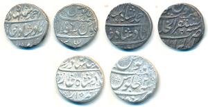 Ahmed Shah Bahadur, Silver Rupee (3), Mustaqir-al-Khilafat Akbarabad Mint, AH 1162/2; Bare