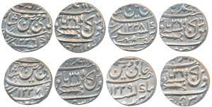 Muhammadabad Banaras Mint, Silver Rupee (4), in the name of Shah Alam II, AH 1226, 1227, 1