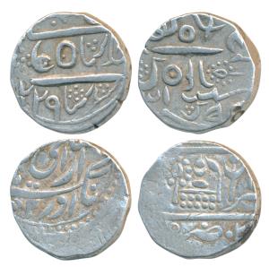 Ratan Singh (AH 1204-1244, 1778-1828 AD), Silver Rupee, Bikaner Mint, in the name of Alamg