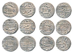 Silver Rupee (6), in the name of Shah Alam II and Muhammad Akbar II, RY 11 (KM 10.2 & 30).