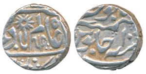 Raja Hindupat Singh, Silver Rupee, Chhatarpur Mint, in the name of Shah Alam II, RY 10, wi