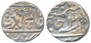 Raja Hindupat Singh, Silver Rupee, Chhatarpur Mint, in the name of Shah Alam II, RY 12, wi