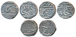 Jayaji Rao (AH 1259-1304, 1843-1886 AD), Silver Rupee, Gwalior Fort Mint, in the name of S