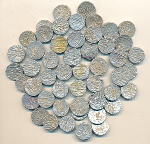 Sawai Jaipur Mint, Silver Rupee (50), in the name of Muhammad Shah (10); Ahmad Shah (8); A