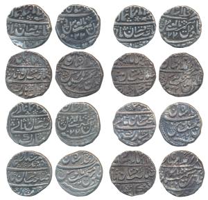 Akhay Singh (AH 1136-1176, 1722-1762 AD), Silver Rupee (8), Dar al Khilafat Shahjahanabad 
