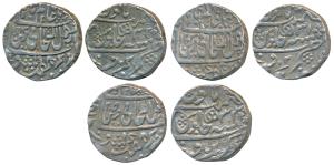 Mahadji Rao, Silver Rupee (3), Narwar Mint, in the name of Shah Alam II, AH 1203/31, 1204/