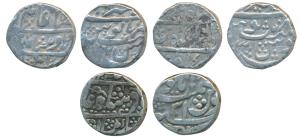Bharatpur and Kuchawan, Silver Rupee (3). Fine+ to Very Fine. (3)