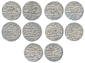 Muhammadbad Benaras, Silver Rupee, (5), in the name of Shah Alam II, AH 1229/49. Very Fine