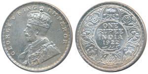George V, Silver Rupee, 1922, Bombay Mint, (Prid 228). Superb Mint State.