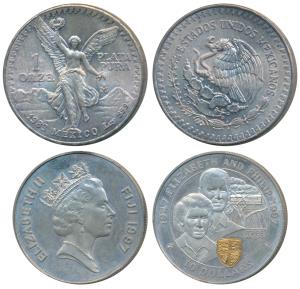 Fiji, Silver 10 Dollars, 19.7g, 1997, Golden Wedding Anniversary of Queen Elizabeth and Pr