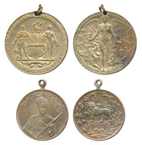 Iran Medal, Bronze, 8.35g, Medal of Samsam al-Saltaneh, one of the leaders of the revoluti